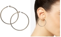 GUESS 1 1/2" Gold-Tone Large Polished Hoop Earrings